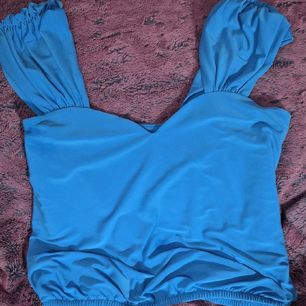 Express Blue Blouse Size Small
